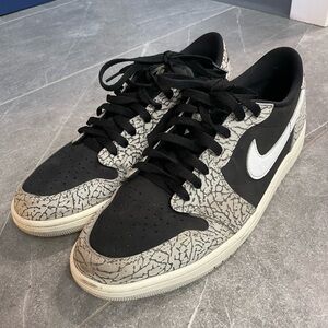 Air Jordan 1 Retro Low OG ’Black Cement’, Size US12